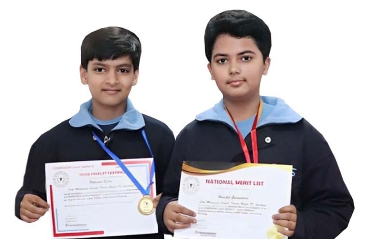 नेशनल कम्प्यूटर प्रतियोगिता में सी.एम.एस. छात्रों ने जीता गोल्ड मेडल